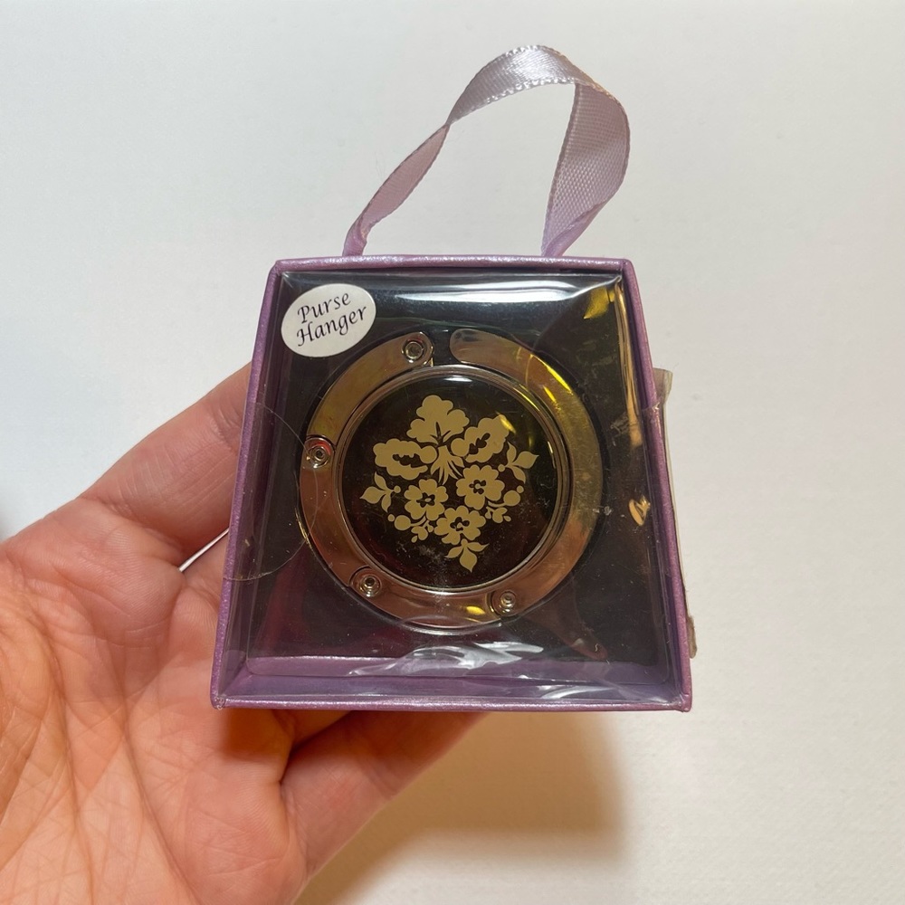 Beautiful Floral Ornamental Purse Hook